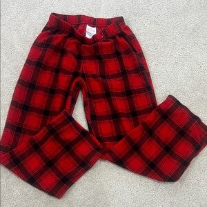 Cozy Red Plaid Kids Pajamas size 8 girls